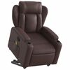 vidaXL Fauteuil inclinable de massage Marron Similicuir