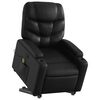 vidaXL Fauteuil inclinable de massage Noir Similicuir