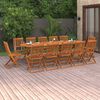 vidaXL Ensemble &agrave; manger de jardin 13 pcs 280x90x75 cm bois d'acacia