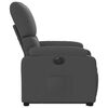 vidaXL Fauteuil inclinable &eacute;lectrique gris fonc&eacute; tissu