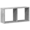 vidaXL Armoire murale 60x16x30 cm gris b&eacute;ton bois d'ing&eacute;nierie
