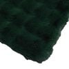 vidaXL Couverture en Fourrure de Lapin Synth&eacute;tique 4 pcs Vert fonc&eacute;