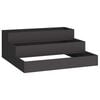 vidaXL Cache-pot de jardin Noir 90 x 90 x 35 cm Acier lamin&eacute; &agrave; froid