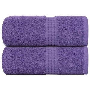 vidaXL Serviettes de visage FROGN 2 pcs violet 30x30 cm 360 g/m&sup2;