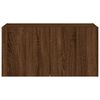 vidaXL Meuble TV mural avec lumières LED chêne marron 80x35x41 cm