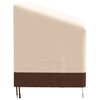 vidaXL Housse de banc 2 places beige 132x71x56/81 cm oxford 600D