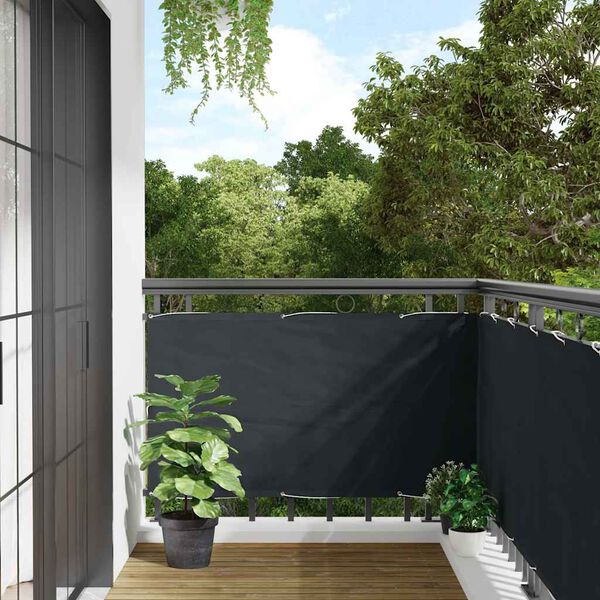 vidaXL &Eacute;cran de balcon en tissu Oxford 75x400 cm Anthracite