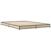 vidaXL Cadre de lit sans matelas chêne sonoma 120x200 cm
