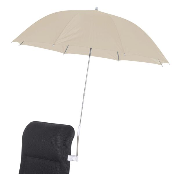 Bo-Camp Parasol de chaise universel 106 cm sable