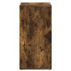 vidaXL Meuble à chaussures Chêne fumé 60x35x70 cm Bois d'ingénierie