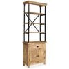 vidaXL Buffet avec &eacute;tag&egrave;res en bois de manguier massif 65x30x180 cm