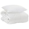 vidaXL Duvet toutes saisons avec oreiller 2 pcs Blanc Microfibre