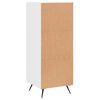 vidaXL Buffet Blanc brillant 34,5x34x90 cm Bois d'ing&eacute;nierie
