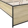 vidaXL Cadre de lit sans matelas chêne sonoma 140x190 cm