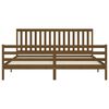 vidaXL Cadre de lit sans matelas marron miel 200x200 cm bois massif