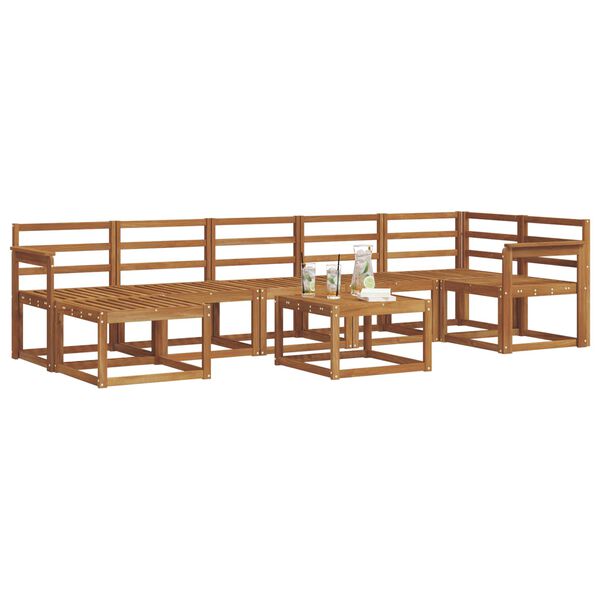 vidaXL Ensemble de canap&eacute;s d'ext&eacute;rieur 8 pcs Naturel