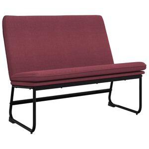 vidaXL Banc Rouge bordeaux 100x75x76 cm Tissu