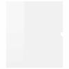 vidaXL Ensemble de meubles de salle de bain 2 pcs Blanc brillant