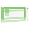 vidaXL Barri&egrave;re de s&eacute;curit&eacute; de lit d'enfant Vert 150x25 cm Tissu