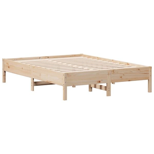 vidaXL Cadre de lit sans matelas 140x190 cm bois de pin massif