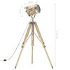 vidaXL Lampadaire &agrave; tr&eacute;pied bois de manguier massif 131 cm