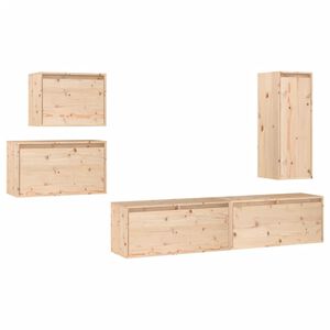 vidaXL Meubles TV 5 pcs Bois massif de pin