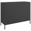 vidaXL Buffet noir 100,5x39x79 cm acier