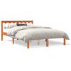 vidaXL Cadre de lit sans matelas cire marron 140x190cm bois pin massif