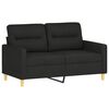 vidaXL Ensemble de canap&eacute;s 3 pcs coussins d&eacute;coratifs et coussins Noir