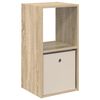 vidaXL Table de chevet Ch&ecirc;ne Sonoma 35 x 32 x 68,5 cm