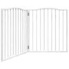 vidaXL Barri&egrave;re pour chien pliable 2 panneaux 160 cm bois de peuplier