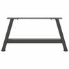 vidaXL Pieds de table basse en forme de A 2 pi&egrave;ces Anthracite 70 x (30-31) cm Acier