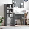 vidaXL Bureau avec tiroir 2 pcs Gris Sonoma