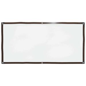 vidaXL B&acirc;che transparente avec &oelig;illets 1x2 m poly&eacute;thyl&egrave;ne