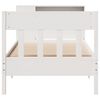 vidaXL Lit biblioth&egrave;que sans matelas blanc 75x190cm bois de pin massif