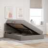 vidaXL Lit avec rangement et matelas avec matelas Taupe 140 x 190 cm