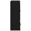 vidaXL Haut Armoire Ch&ecirc;ne noir 60 x 35,5 x 103,5 cm Bois d'ing&eacute;nierie