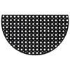 vidaXL Tapis de porte demi-rond 45x75 cm caoutchouc