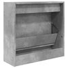 vidaXL Armoire à chaussures gris béton 60x21x57 cm bois d'ingénierie