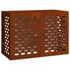 vidaXL Housse de climatiseur Rouill&eacute; 100 x 50 x 70 cm Acier patin&eacute;