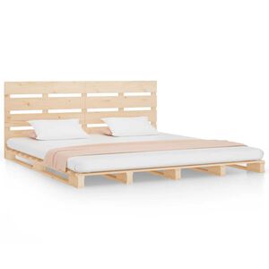 vidaXL Cadre de lit sans matelas 160x200 cm bois massif de pin