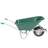 vidaXL Brouette vert 90 L 150 kg acier galvanisé et plastique