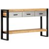 vidaXL Table console 130x30x76 cm Bois de manguier massif