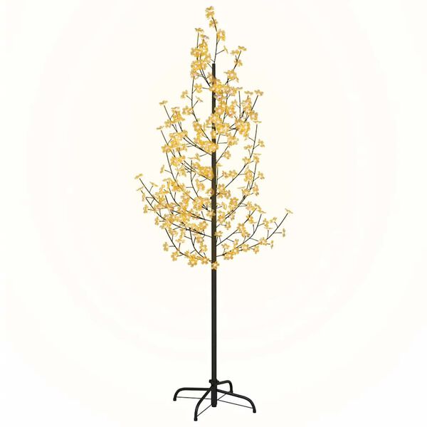 vidaXL Arbre à LED fleur de cerisier 220 LED Blanc chaud 220 cm