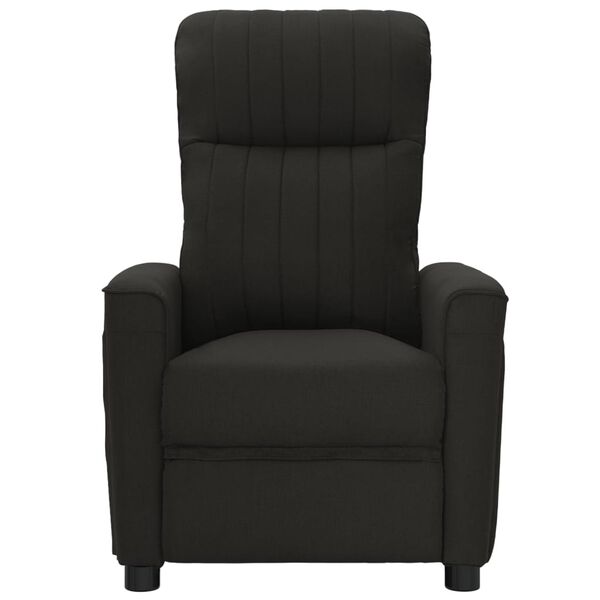 vidaXL Fauteuil électrique de massage Noir Tissu