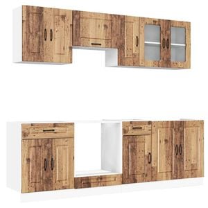 vidaXL Ensemble d'armoires de cuisine 8 pcs Kalmar bois d'ing&eacute;nierie