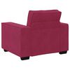 vidaXL Ensemble de canap&eacute;s 3 pcs avec coussins Rouge bordeaux Velours