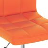 vidaXL Chaises &agrave; manger pivotantes lot de 2 orange similicuir