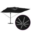 vidaXL Parasol Noir 352 x 251 x 265 cm Polyester et Aluminium