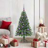 vidaXL Sapin de No&euml;l artificiel Vert 120 cm PVC, Acier et Plastique